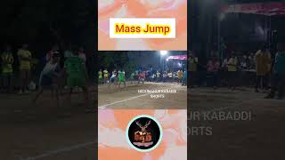 Mass jump kabaddishortsfeetsportstrindingreelsviralvideomassjumpkabaddilife [upl. by Shanney]