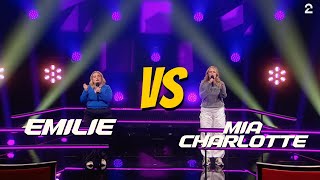 Battles  The Voice Norway 2023  Emilie vs Mia Charlotte  Running Up That Hill Kate Bush [upl. by Jarrid]