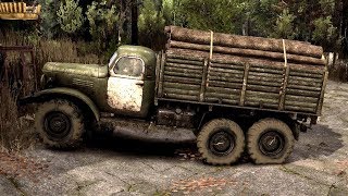 Spintires Chernobyl DLC  B 157 Truck Transporting Logs [upl. by Angelico670]