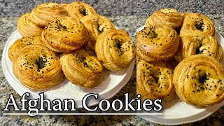 Afghan Kulcha  Afghan Cookies food recipe cookies [upl. by Glynnis]