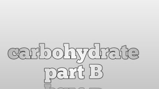 classification of carbohydrates [upl. by Roose]