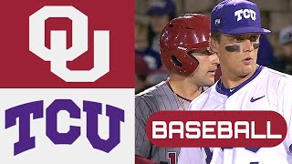 Oklahoma vs 12 TCU BASEBALL Game Full Highlights 2024 [upl. by Zeke]