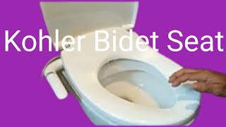 how to install Kohlers Pureclean bidet Seat with Bidet Functionality plumbing [upl. by Eslud]