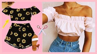 DIY  COMO FAZER TOP CROPPED MUITO FÁCIL [upl. by Gussman]