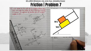 Friction  Friction Problem  friction engineering mechanics  Find angle of inclination to impend [upl. by Hoeve]