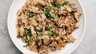 EASY Pulled Pork Tacos In Half The Time  Carnitas Instant Pot Recipe [upl. by Boorman83]