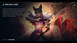 ARCANA AHRI SKIN SPOTLIGHT09222024 [upl. by Bel747]