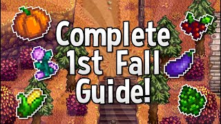 A Complete Guide for your First Fall  Stardew Valley [upl. by Anael]