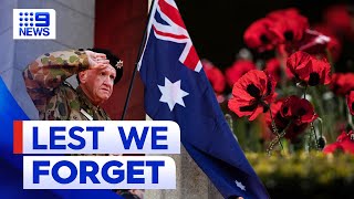 Australians to pause and reflect this Remembrance Day  9 News Australia [upl. by Lamoree401]