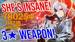 C0 Arlecchino is CRAZY 3★ Weapon Showcase Genshin Impact [upl. by Aimas409]