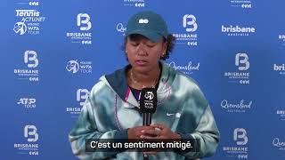 WTA  Brisbane 2024  Naomi Osaka  “I wondered if I could still play in front of all these people” [upl. by Iarahs374]