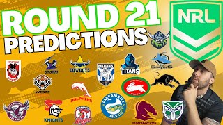 NRL Round 21 Predictions 2024 🏉 NRL Round 21 Tips [upl. by Notna]