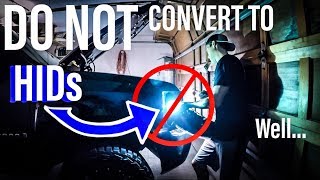 HID Headlight Conversion 5000KDidnt Go as Planned [upl. by Nauqes]