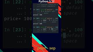 Python 312  full course  print  sep [upl. by Onitnelav]