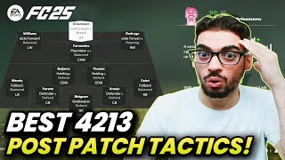 POST PATCH BEST META 4213 FORMATION AND CUSTOM TACTICS  FC 25 ULTIMATE TEAM [upl. by Perdita826]