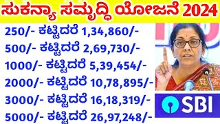 Sukanya Samriddhi Yojana Details with example in kannada  SSY account 2024  SSY interest rate [upl. by Tsai]