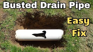 How to Fix a Hole in a PVC Drain Pipe Low Pressure Line [upl. by Karb4]