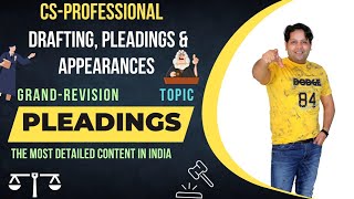 DRAFTING MARATHON DRAFTING REVISION  PLEADINGS  CS PROFESSIONAL [upl. by Arreic202]