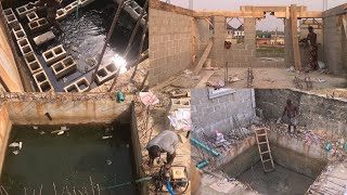 SINKING OF THE SOAKAWAY PIT BUILDING CONSTRUCTION LIFE IN LAGOS NIGERIAN Destiny’s reality [upl. by Lavella265]