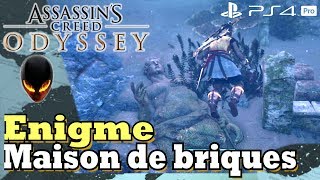 ASSASSINS CREED ODYSSEY Ostracon à Énigme  Maison de briques  Localisation [upl. by Merrell419]