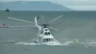 Helicopter Crashes in Water [upl. by Zetroc]