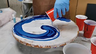 Epoxy Resin Art Pour Painting [upl. by Johnathan]