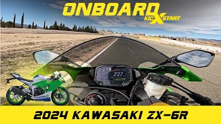 Onboard 2024 Kawasaki ZX6R  Almeria Spain [upl. by Cichocki]