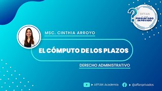 LO HAN PREGUNTADO EN PRIVADO  El cómputo de los plazos [upl. by Giguere]