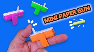 Mini Paper Gun DIY How to Make Easy Paper Gun that shoots paper bullets Best office Paper Nerf Gun [upl. by Cadal]