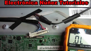 Reparar tv LED sin Vídeo Falla Resuelta VÍDEO 2 de 2 electrónica nuñez tutoriales [upl. by Ellsworth]