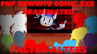 Fandom react to FNF Rewrite Sonic EXE [upl. by Virgin641]