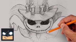 How To Draw Jack Skellington  Disneys Mirrorverse [upl. by Etnwahs]