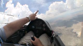 Glider Cockpit Tour While Flying Between the Clouds [upl. by Kirimia]