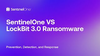 SentinelOne Vs LockBit 30 LockBit Black – Mitigation and Rollback [upl. by Aicnorev]