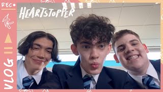 HEARTSTOPPER VLOG 2 First day on set Picnic Bench and Maths Class Netflix Behind the Scenes🍂💜 [upl. by Bannister]