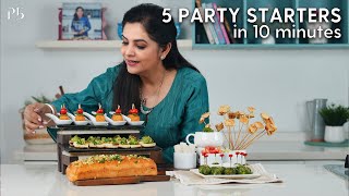 5 Party Starters in 10 Minutes I 5 पार्टी स्टार्टज़ I Pankaj Bhadouria [upl. by Secnarfyram359]