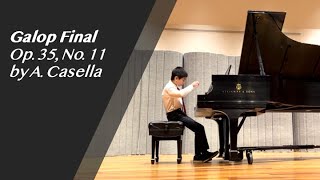 202306 Piano Recital Galop Final Op 35 No 11 by A Casella [upl. by Annwahsal633]