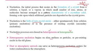 MST M2 L15 Homogeneous and hetrogeneous nucleation [upl. by Cord]