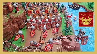 Playmobil Romanos vs Barbaros ⭐ Batalla de Teutoburgo  Exposición Playmobil Torrent [upl. by Novyad789]