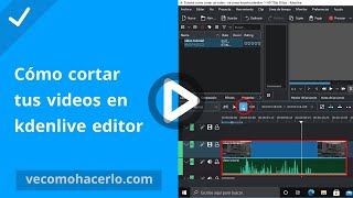 Ve cómo cortar vídeo en kdenlive precisamente ¡corrige tus errores en vídeo juegos o tutoriales [upl. by Giffard]