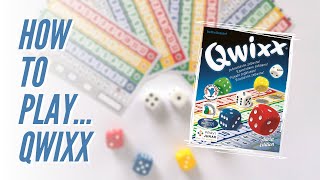 How to play QWIXX  Fast Fun amp Exciting Family Dice Game  Spiel des Jahres Nominee 2013 [upl. by Iona]