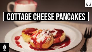 Cottage Cheese Pancakes  Ukraine Syrniki Recipe [upl. by Nevetse]