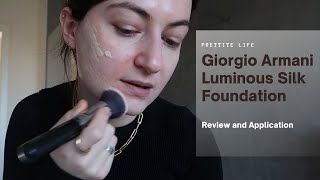 Giorgio Armani Luminous Silk Foundation Application and Review  Prettite Life [upl. by Gilly323]