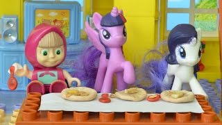 Bajka Masza i Niedźwiedź po polsku  Masza i niegrzeczne kucyki my little pony [upl. by Odnesor]