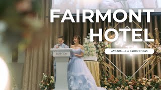 Wedding at Fairmont Singapore Updated 2024 Wedding Videography Full Day Edit [upl. by Airekal864]