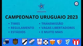 Campeonato Uruguaio 2023 Times Regulamento Estádios Transmissão Vagas Libertadores e mais [upl. by Epperson]