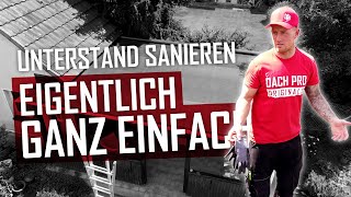 Dachdecker  Unterstand sanieren mit EPDMBahn von RESITRIX® [upl. by Hanni]