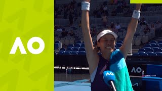 SuWei Hsieh quotIts so goodquot 3R oncourt interview  Australian Open 2021 [upl. by Jodoin202]