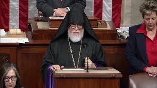 Opening prayer at the US House of Representatives by His Holiness Aram I of the Holy See of Cilicia [upl. by Leumhs]