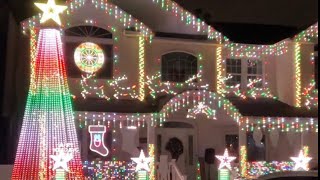 Froehlich Family Lights Show  1439 Sherwood Drive East Meadow NY [upl. by Stasny426]